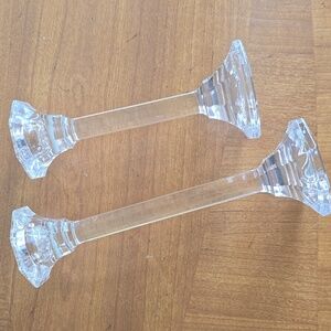 Vintage Lead Crystal Villeroy & Boch Verdi Candlesticks